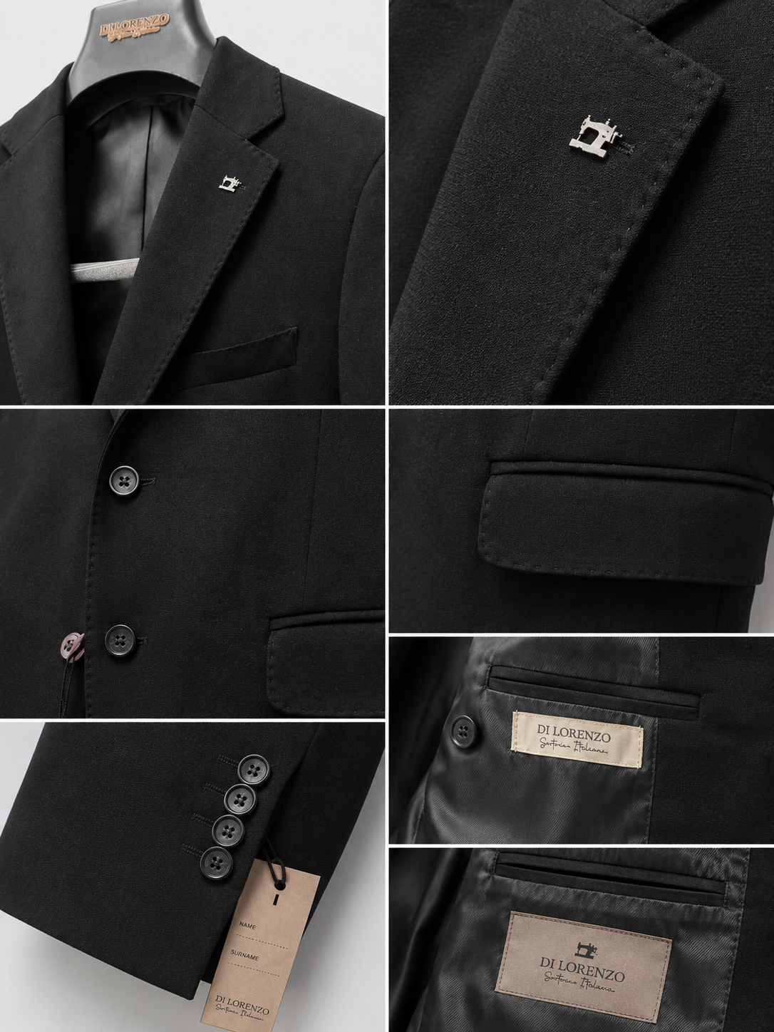 Abito Uomo Slim Fit Made in Italy 2 Pezzi – Tessuto Elasticizzato