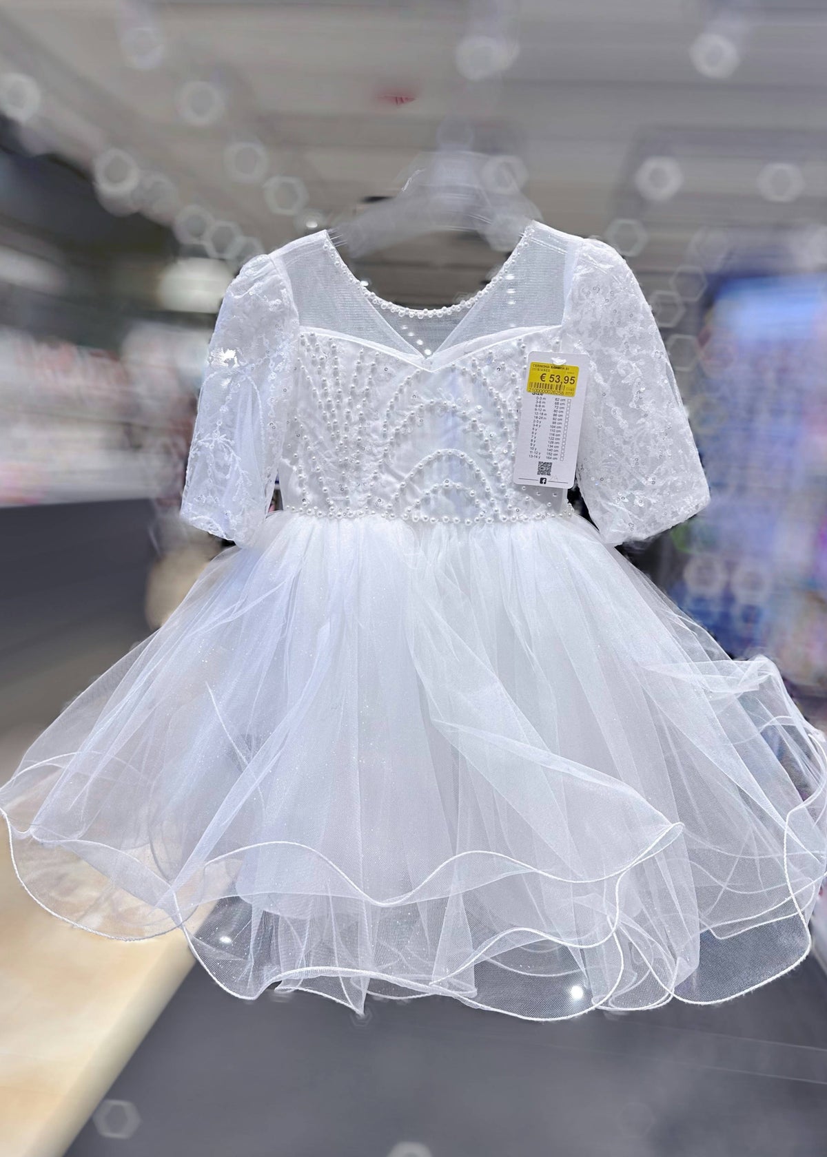 TheOne-Flower Girl Dress | Elegant White Lace Dress | Wedding Party Gown 8335