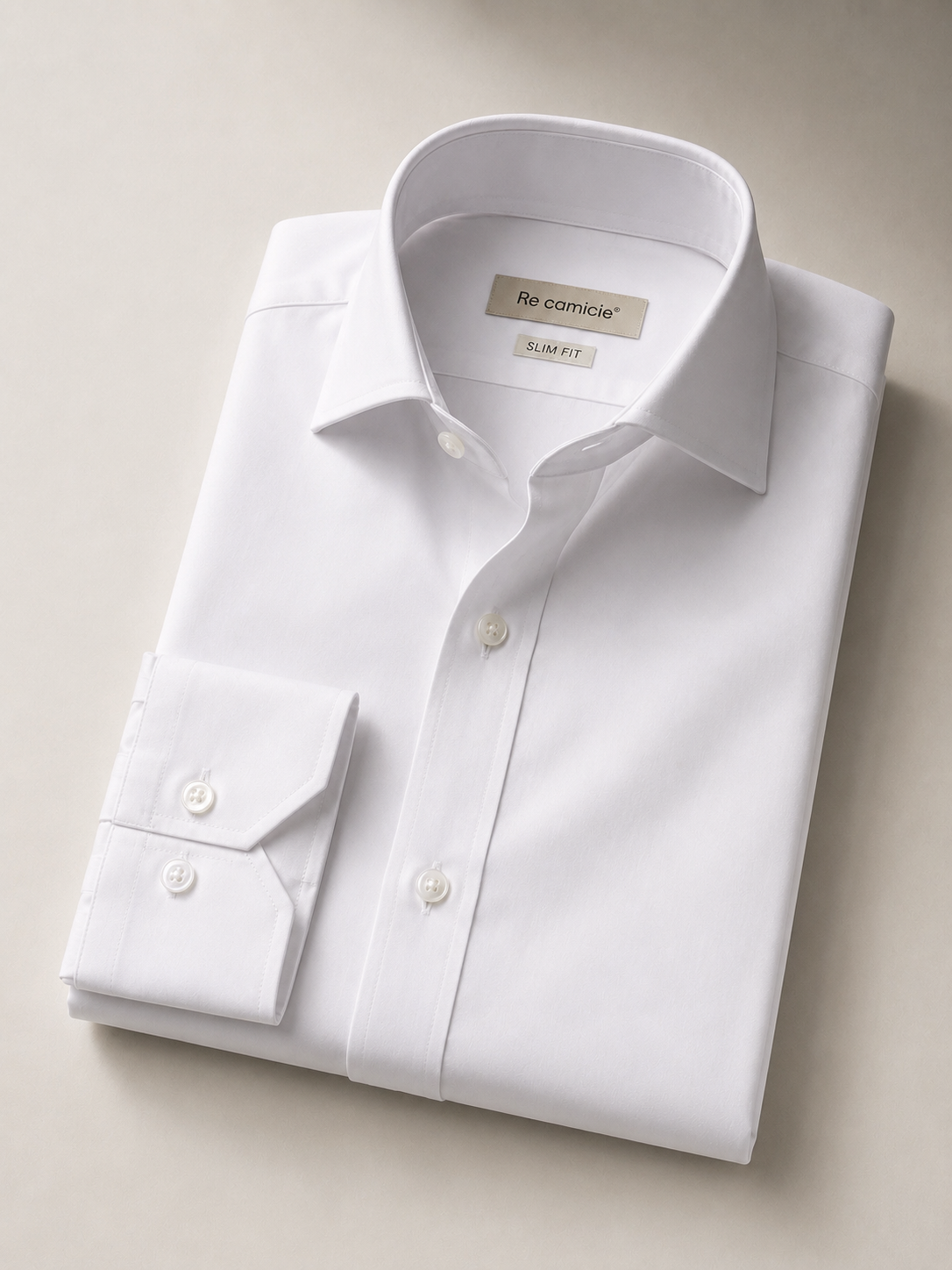Camicia Uomo Bianca Slim Fit in Cotone Elasticizzato – Elegante Business Casual 2620 Bianco 97% Cotone 3% Elastan