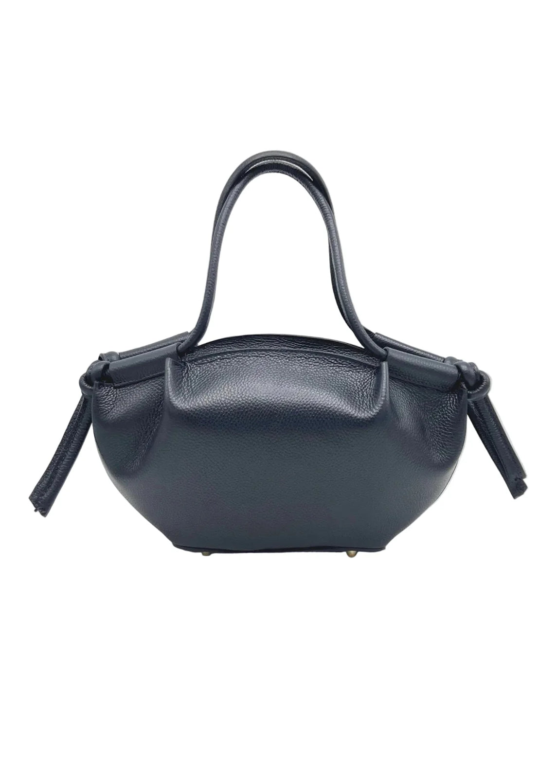 Borsa a Mano da Donna in Vera Pelle, Tracolla Removibile, Made in Italy – art. 112727 Blue notte