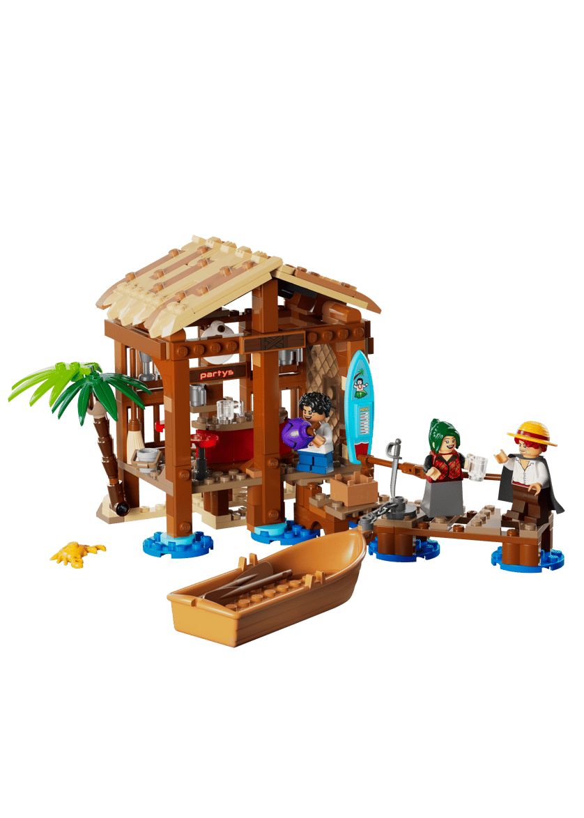 Lego one piece la capanna del villaggio foosha