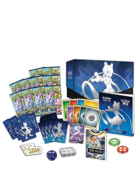 Pokémon GCC Set Allenatore Fuoriclasse | Pokémon GO | Mewtwo-V | 10 Buste | Italiano