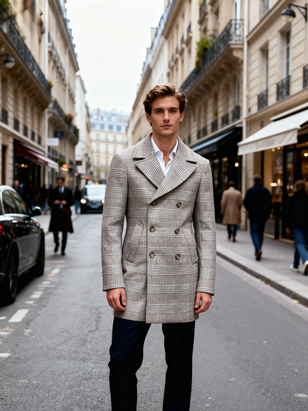 Cappotto Doppiopetto Principe di Galles – Eleganza Italiana T214