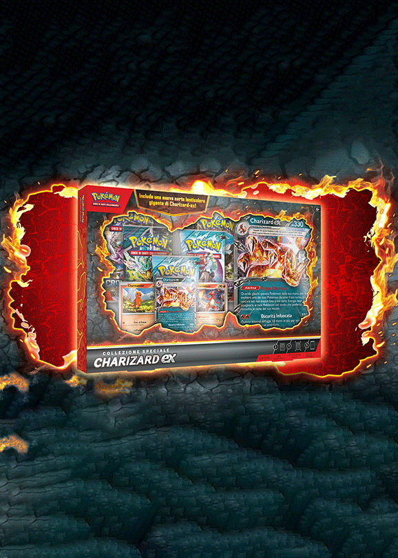 Pokémon GCC Collezione Speciale Charizard-EX | Carta Lenticolare | 5 Buste | Italiano