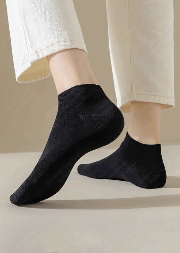 Calze Sneaker Donna ESSENZA – Confezione da 3 Paia, Cotone, Taglia EUR 35-38