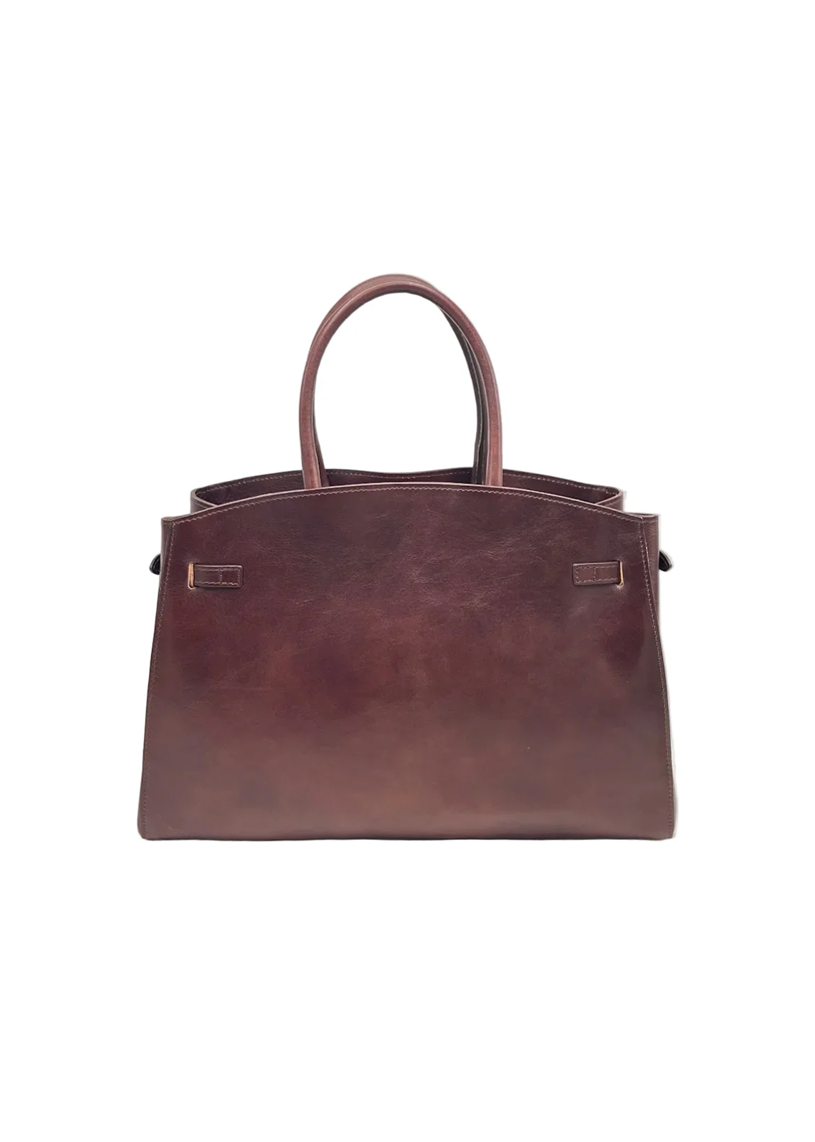 Borsa a Mano da Donna in Vera Pelle e Cuoio, Taglia Grande, Tracolla Removibile, Made in Italy – art. 112731