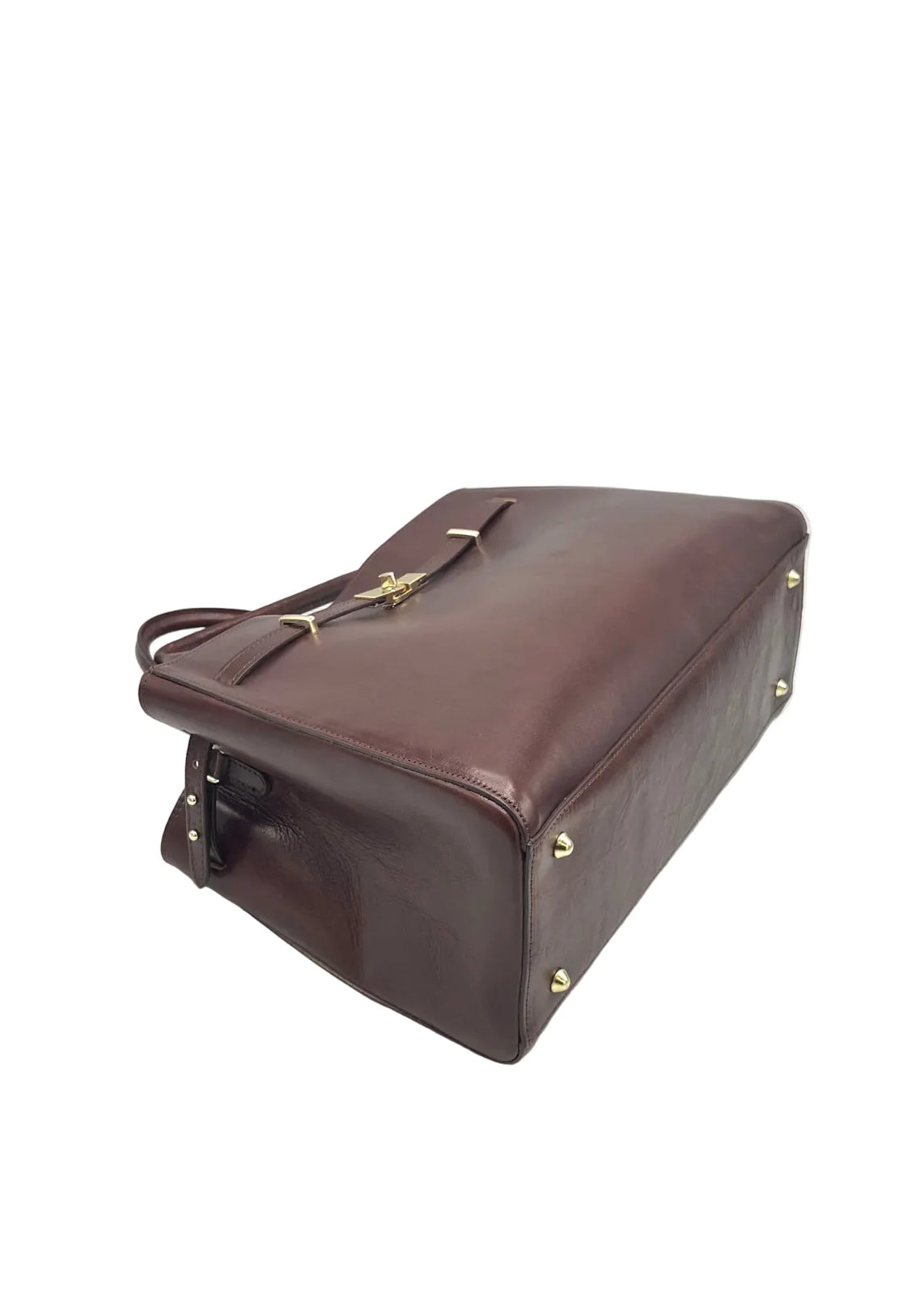 Borsa a Mano da Donna in Vera Pelle e Cuoio, Taglia Grande, Tracolla Removibile, Made in Italy – art. 112731