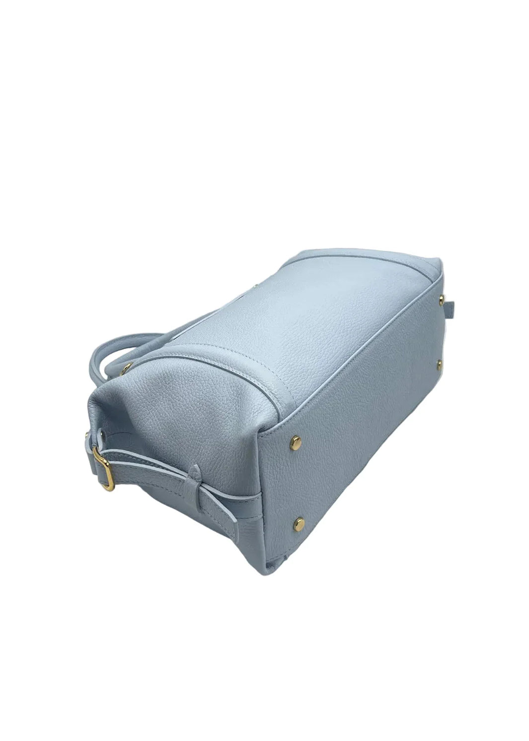 Borsa Boston da donna in vera pelle con tracolla regolabile, Made in Italy, art. 112677Nuova