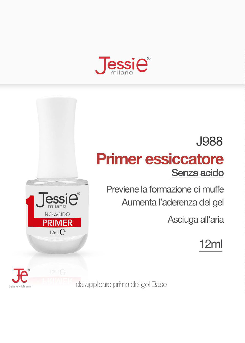 Primer Acido-Free per Unghie Gel 12ml
