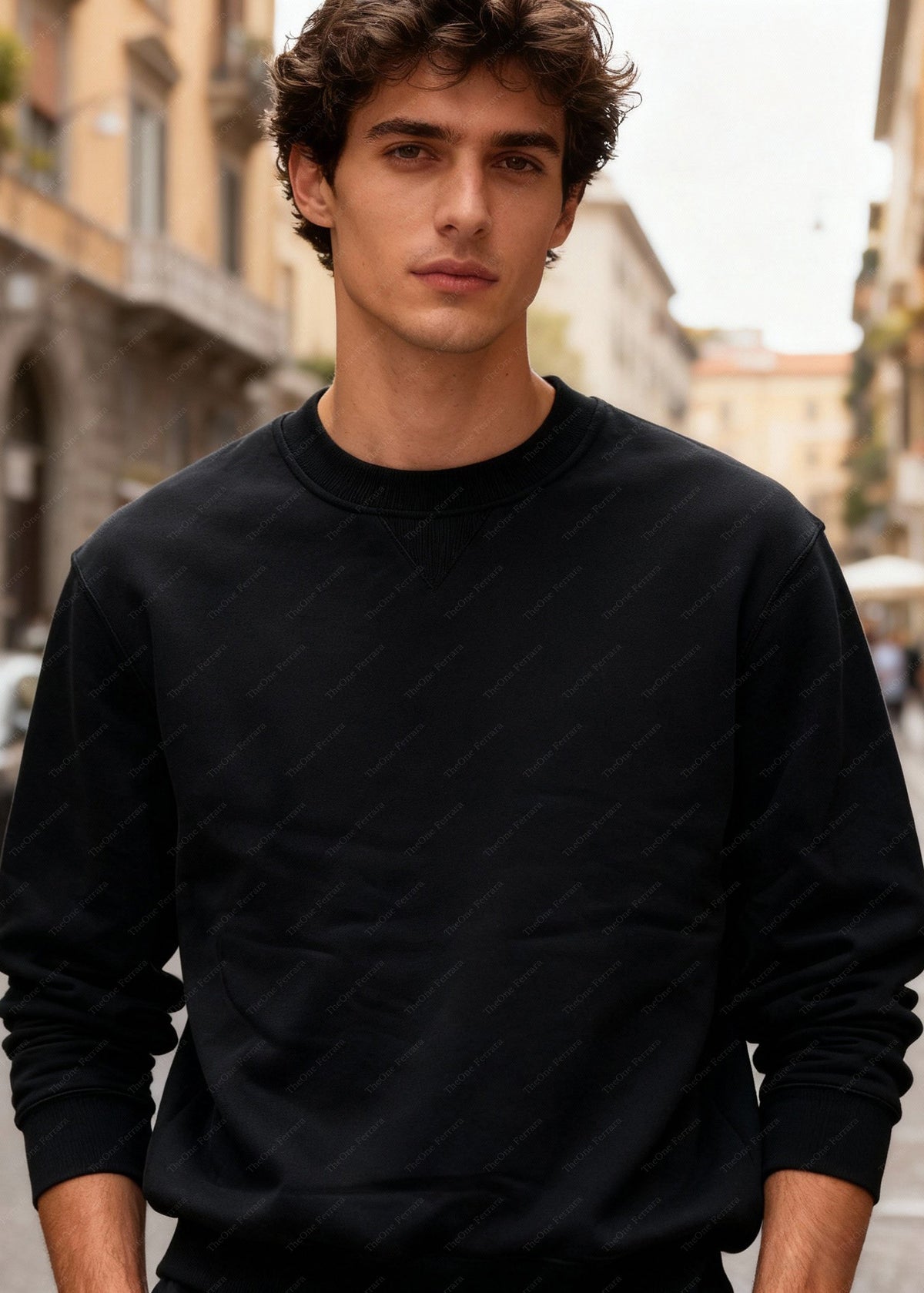 Felpa Unisex Girocollo Foderata in Pile - Pullover Caldo Classico