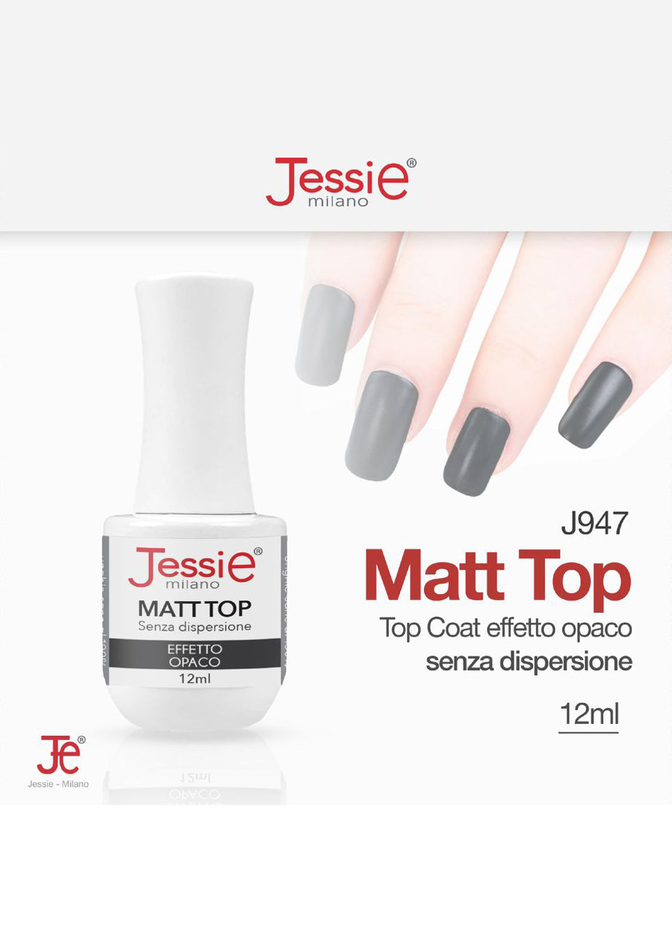 Top Coat Matt Effetto Opaco Gel 12ml