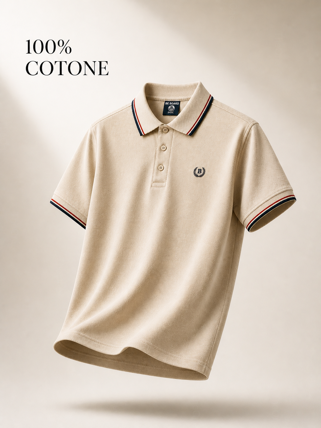 Polo Uomo 100% Cotone Manica Corta Tinta Unita Casual Estate Maglietta Uomo S-3XL Sabbia