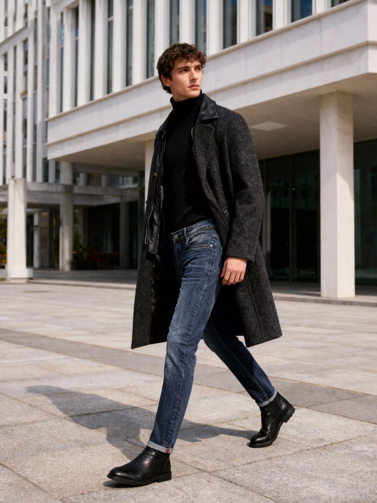 Jeans Uomo Regular Fit in Denim Elasticizzato – Lavaggio Blu Classico, Comodi e Versatili-3527