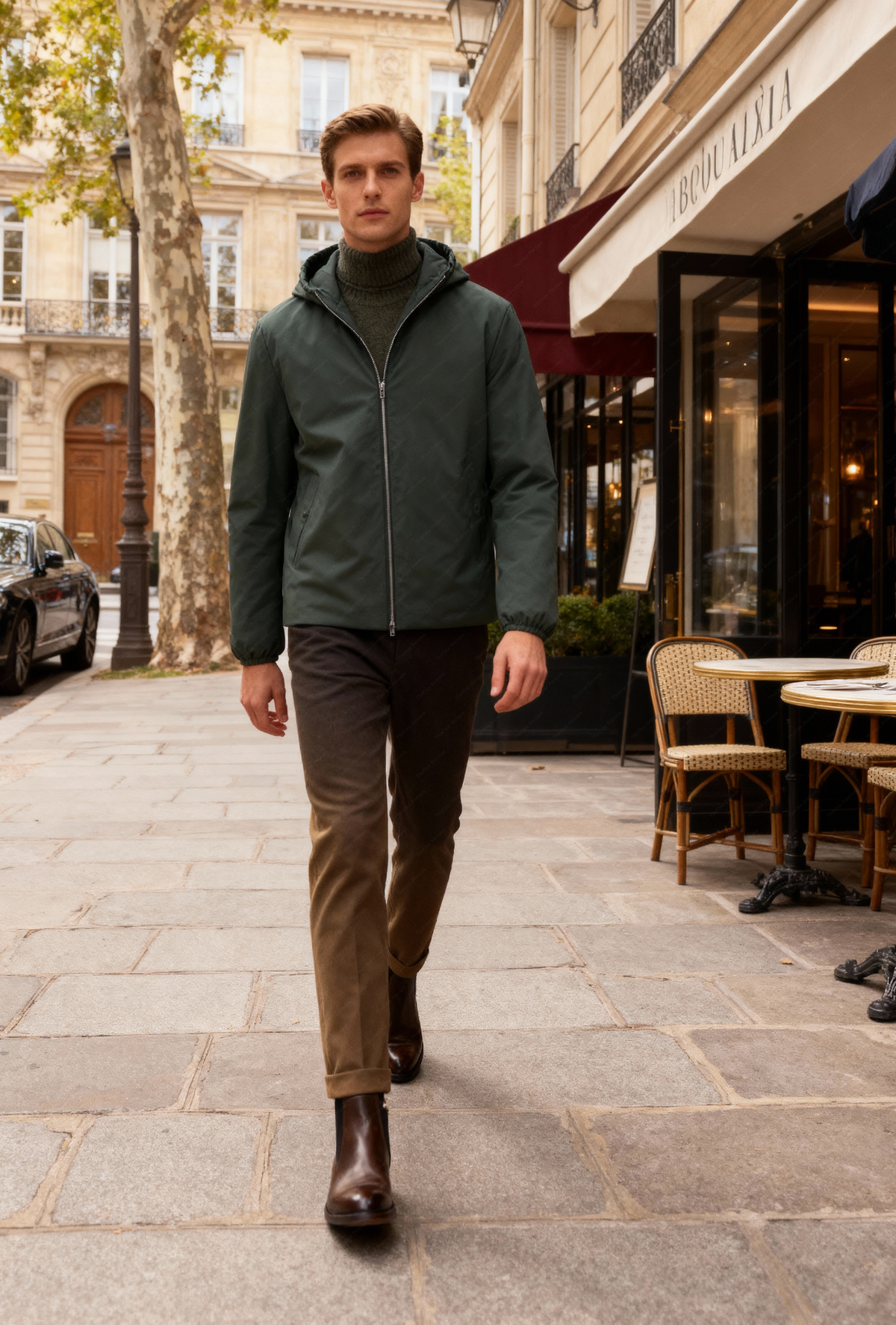 Giubbotto Tecnico Invernale con Cappuccio – Antivento, Idrorepellente, Leggero e Caldo 0002814 ceneri verde XL