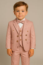 Completo Cerimonia Bambino in Stile Sartoriale – Abito Elegante Rosa 218