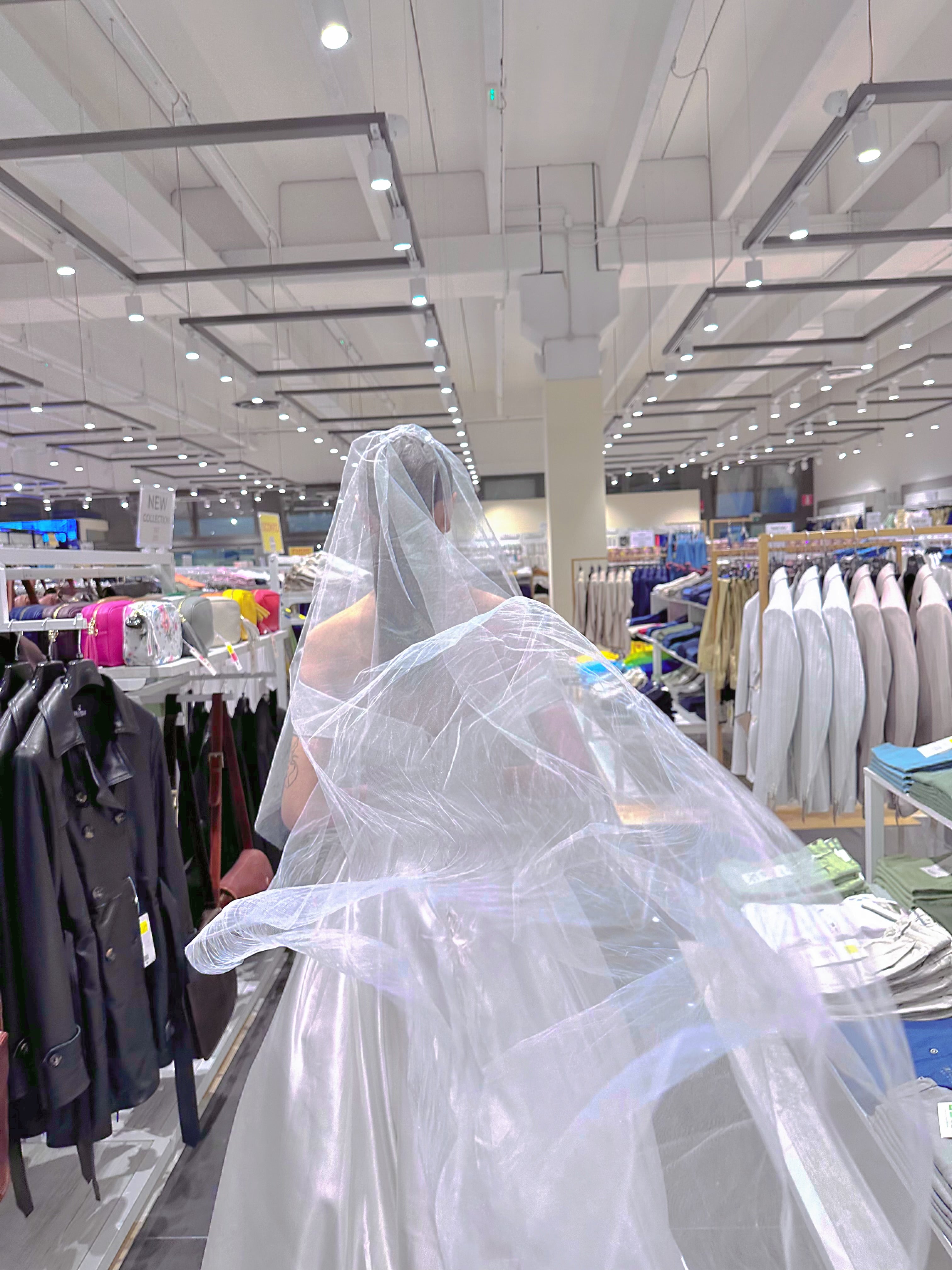 Telo Sposa Liscio 2×1,5 m – Velo da Sposa Classico ed Elegante Bianco