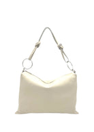 Borsa a Tracolla Piatta da Donna in Vera Pelle, 2 Tracolle Removibili, Made in Italy – art. 112586 Metallo -387