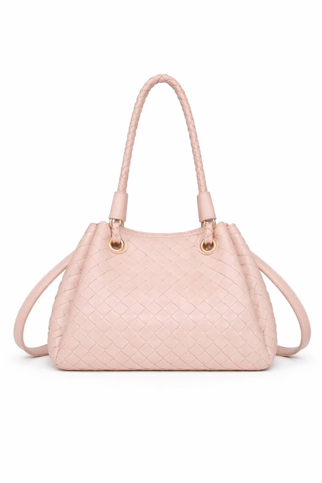Borsa Donna Intrecciata Elegante 24.5cm – Mini Shopper con Tracolla | Stile Italiano Chic 9450