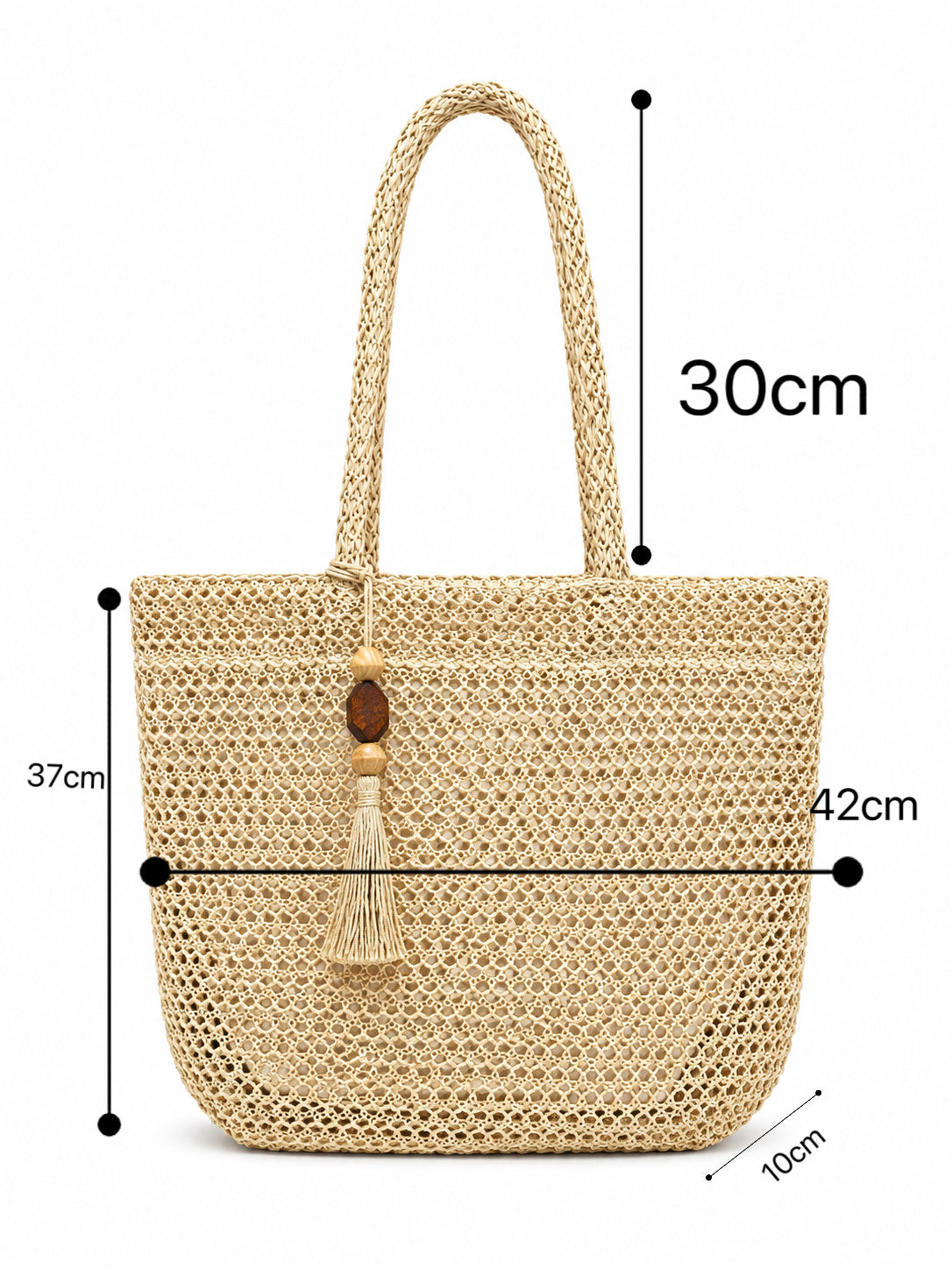 Borsa Tote Intrecciata Donna Estate 2026 | Shopper Mare Elegante Grande Capacità