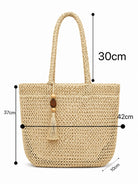 Borsa Tote Intrecciata Donna Estate 2026 | Shopper Mare Elegante Grande Capacità