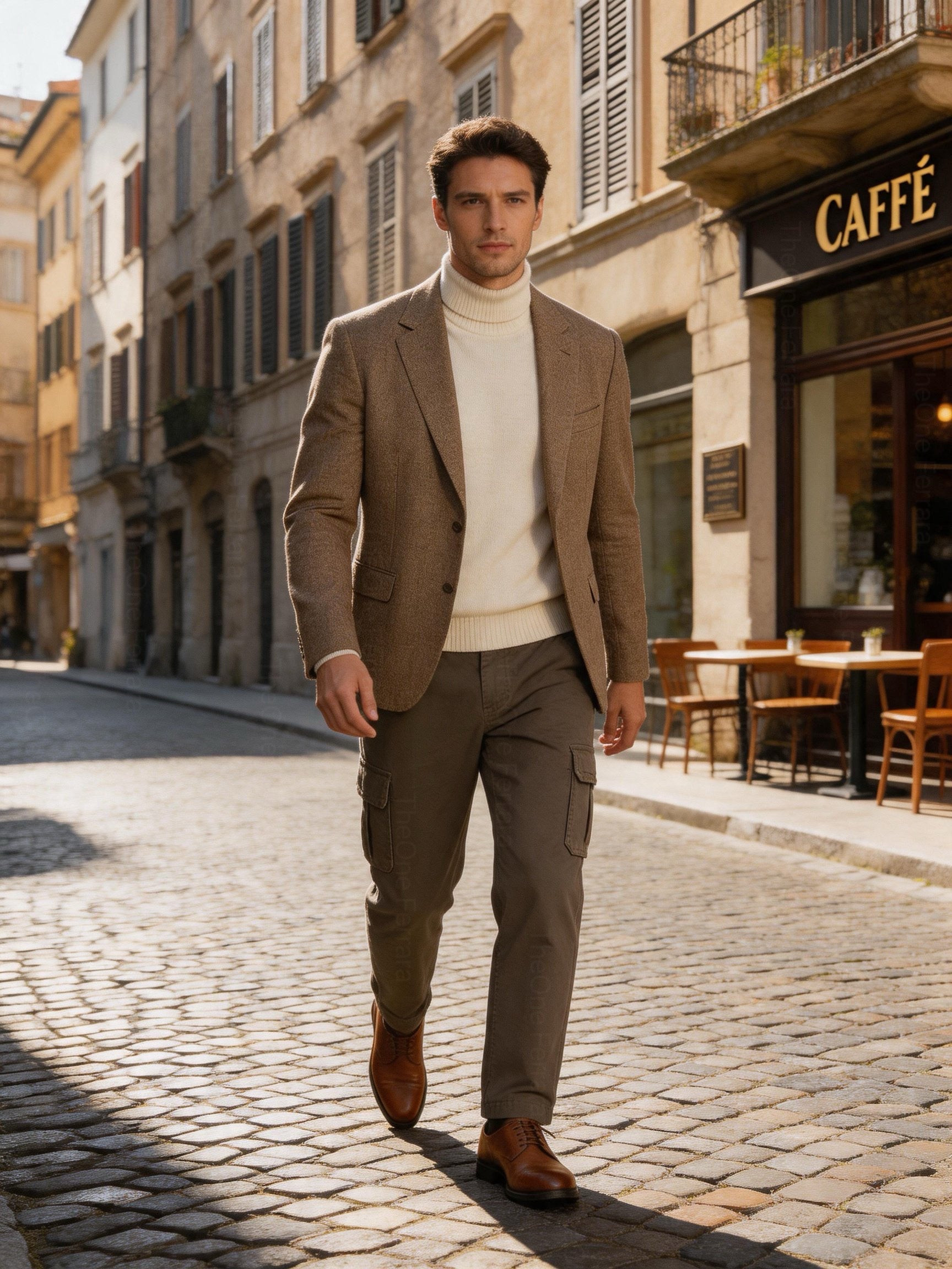 Pantaloni Cargo Uomo in Cotone Premium Regular Fit Autunno Inverno IT 46-60