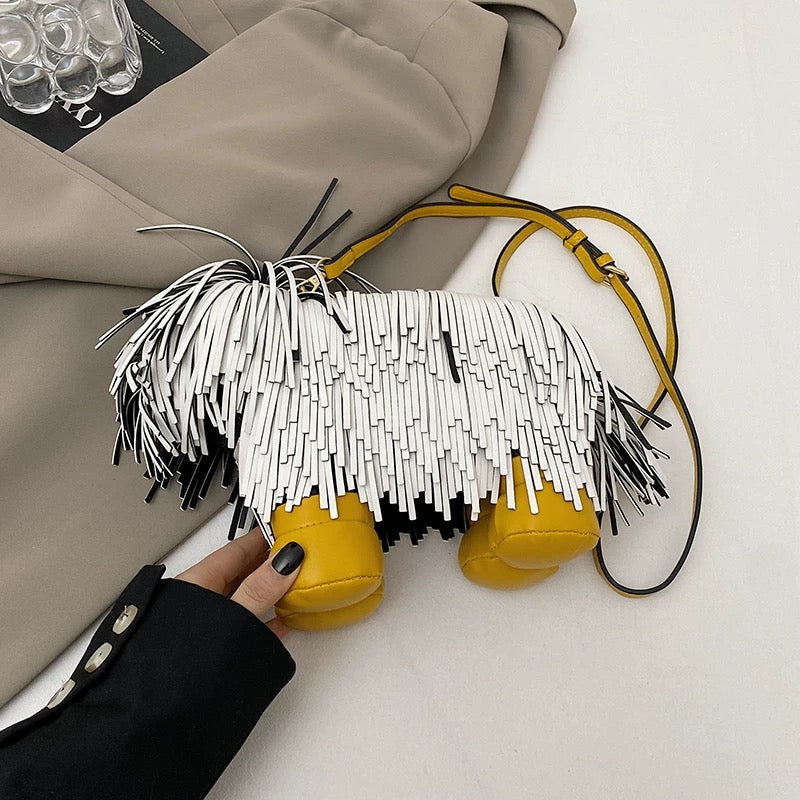 Borsa a forma di cagnolino｜Borsa a tracolla creativa e carina｜Accessorio alla moda per ragazze