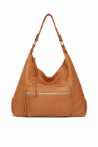 Borsa Donna Elegante a Quadri 34cm – Shopper Strutturata con Tracolla | Borsa Lavoro Chic 8040 Marrone - 378 40X37X14cm