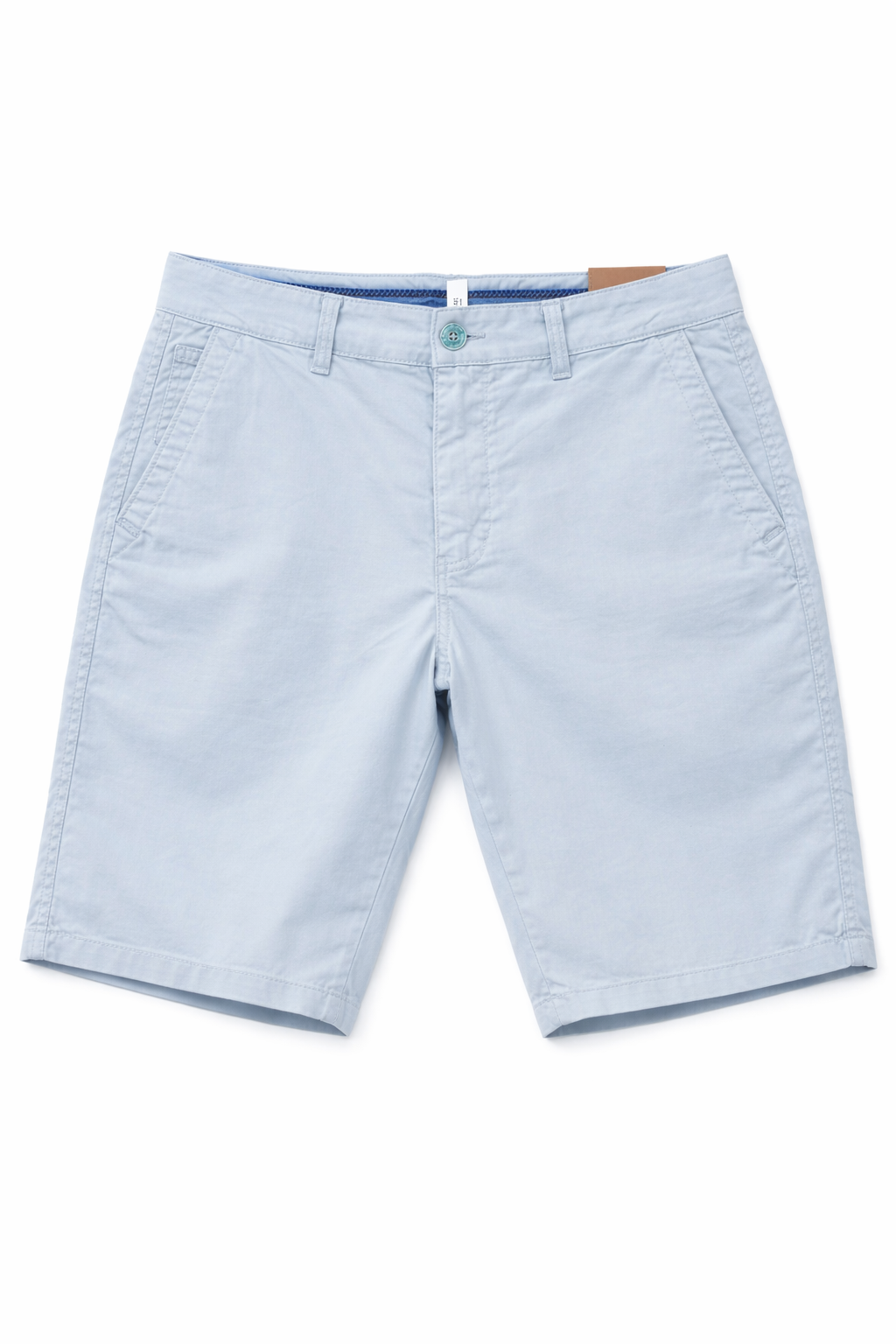 Bermuda Uomo Cotone Elasticizzato Slim Fit Turchese Estivi Casual - 7902