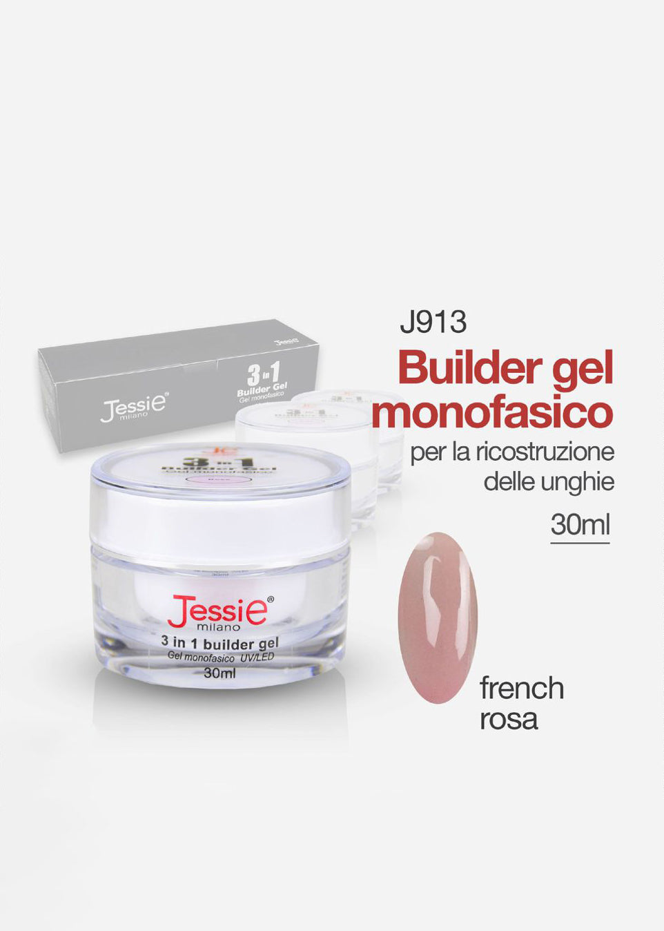 Gel Costruttore Monofasico 3in1 French Rosa 30ml