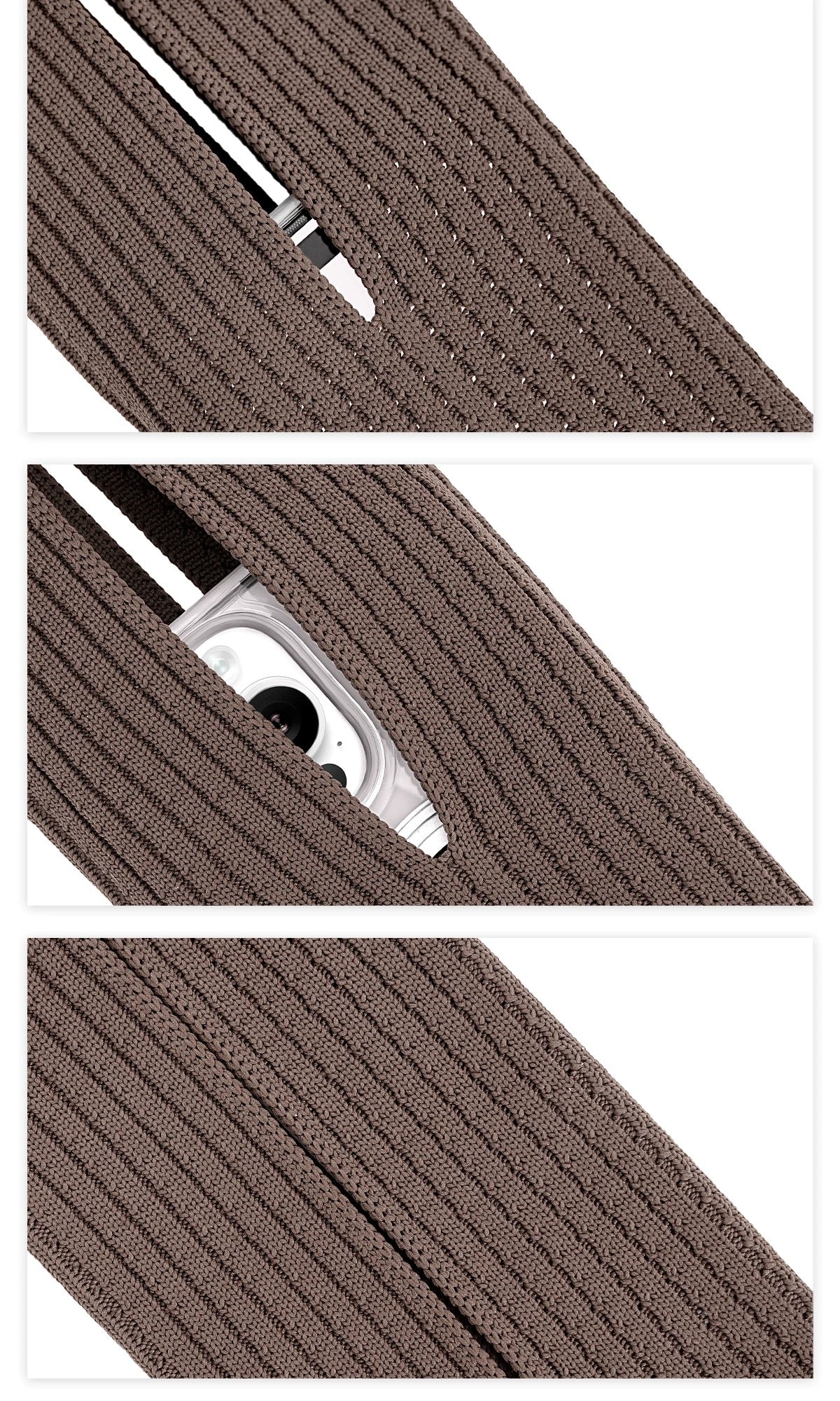 Porta Smartphone da Braccio in Maglia | 8 Colori | 40×9 cm