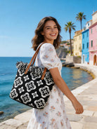Borsa Shopper Donna in Tessuto Jacquard con Frange – Stile Boho Chic