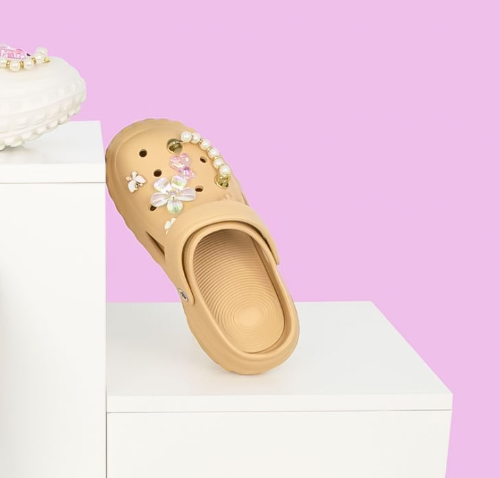 Scarpe Principessa Brillante” – Brilla ad ogni passo!4.5CM Taupe