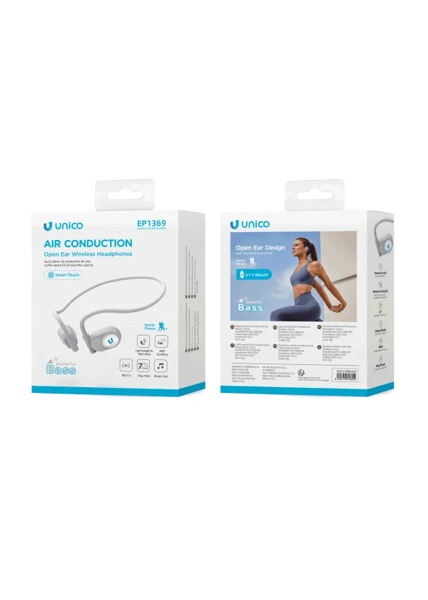 Auricolare Bluetooth Open-Ear da Collo – 7H Autonomia, Bluetooth 5.3 | UNICO