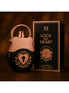 LOCK MY HEART Eau de Parfum Donna 100ml – Flacone a Forma di Lucchetto, Profumo Floreale Fruttato