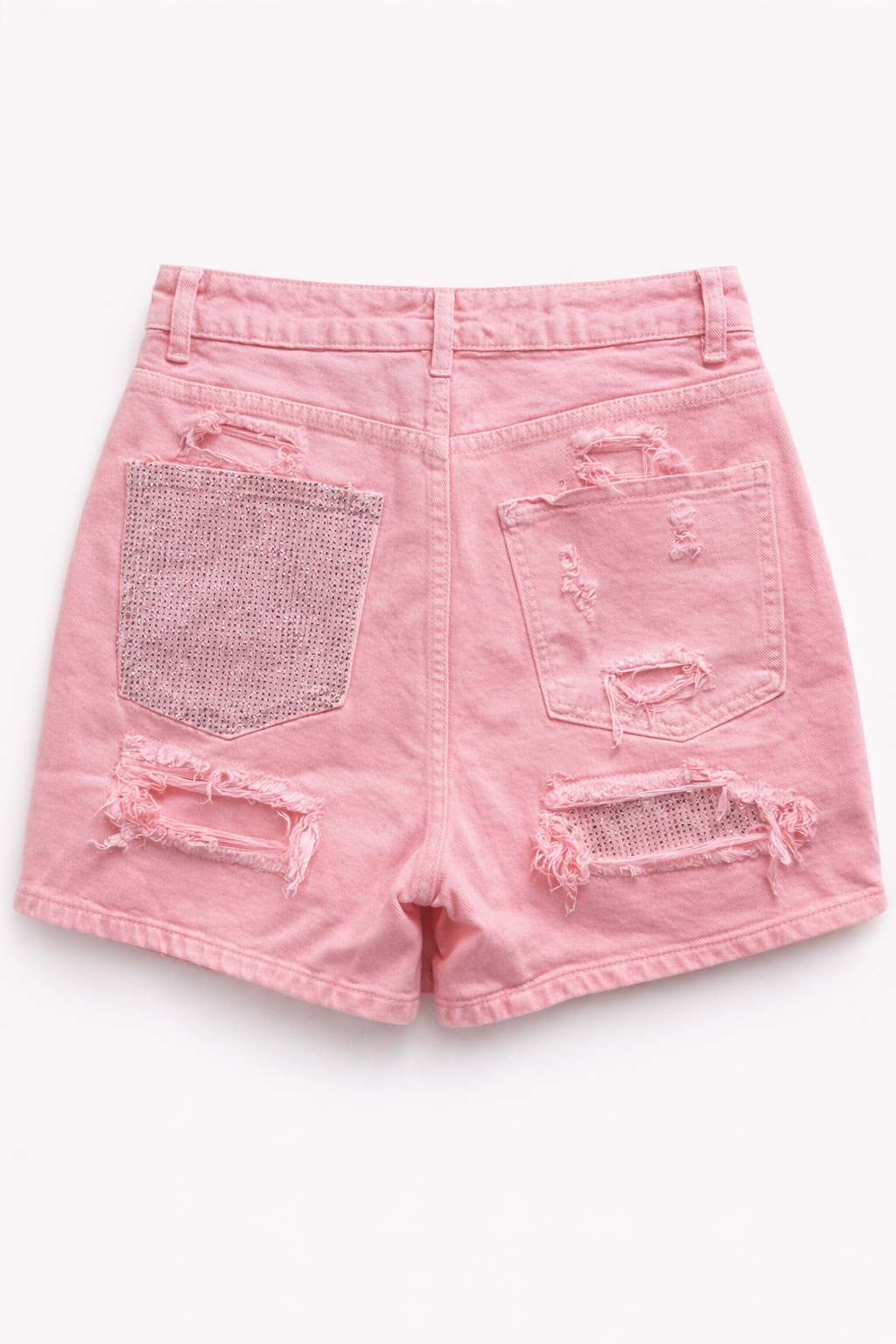Shorts Jeans Donna Rosa – Vita Alta Denim Estivo Casual 5142 Rosa