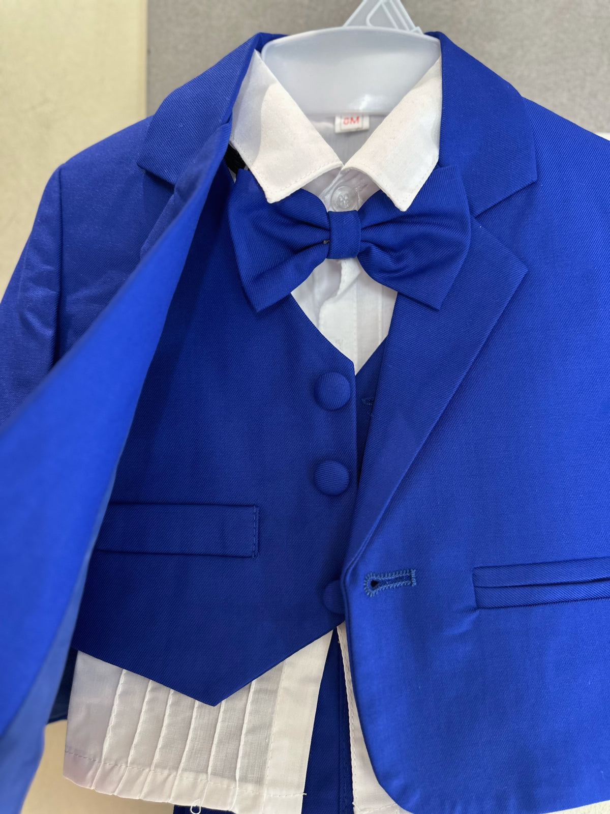 Completo Cerimonia Neonato Blu 5 Pezzi Elegante 6–36 Mesi.528-TheOne
