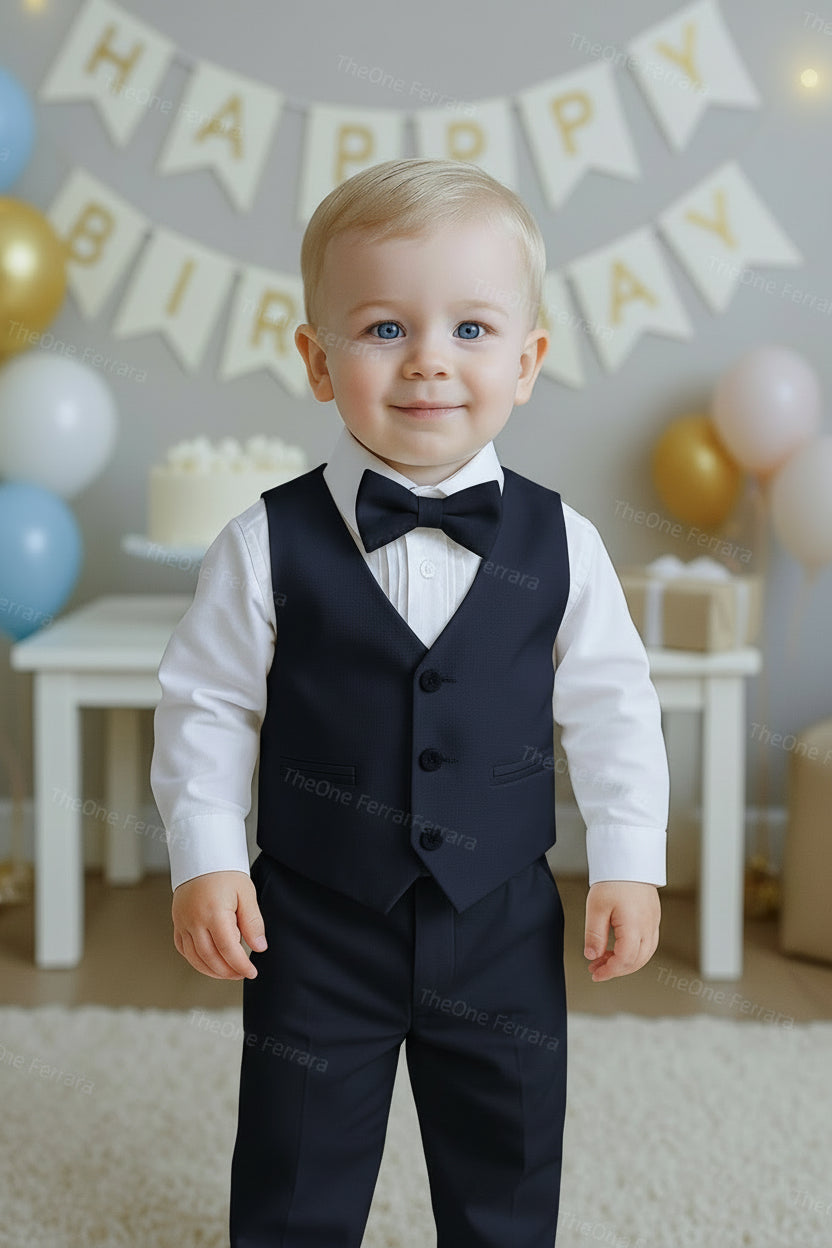 Abito Completo Bambino 5 Pezzi Cerimonia 3-36 Mesi A17