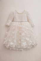 Abito Comunione Bambina Champagne in Tulle con Paillettes – 2–16 Anni- 8541 -TheOne