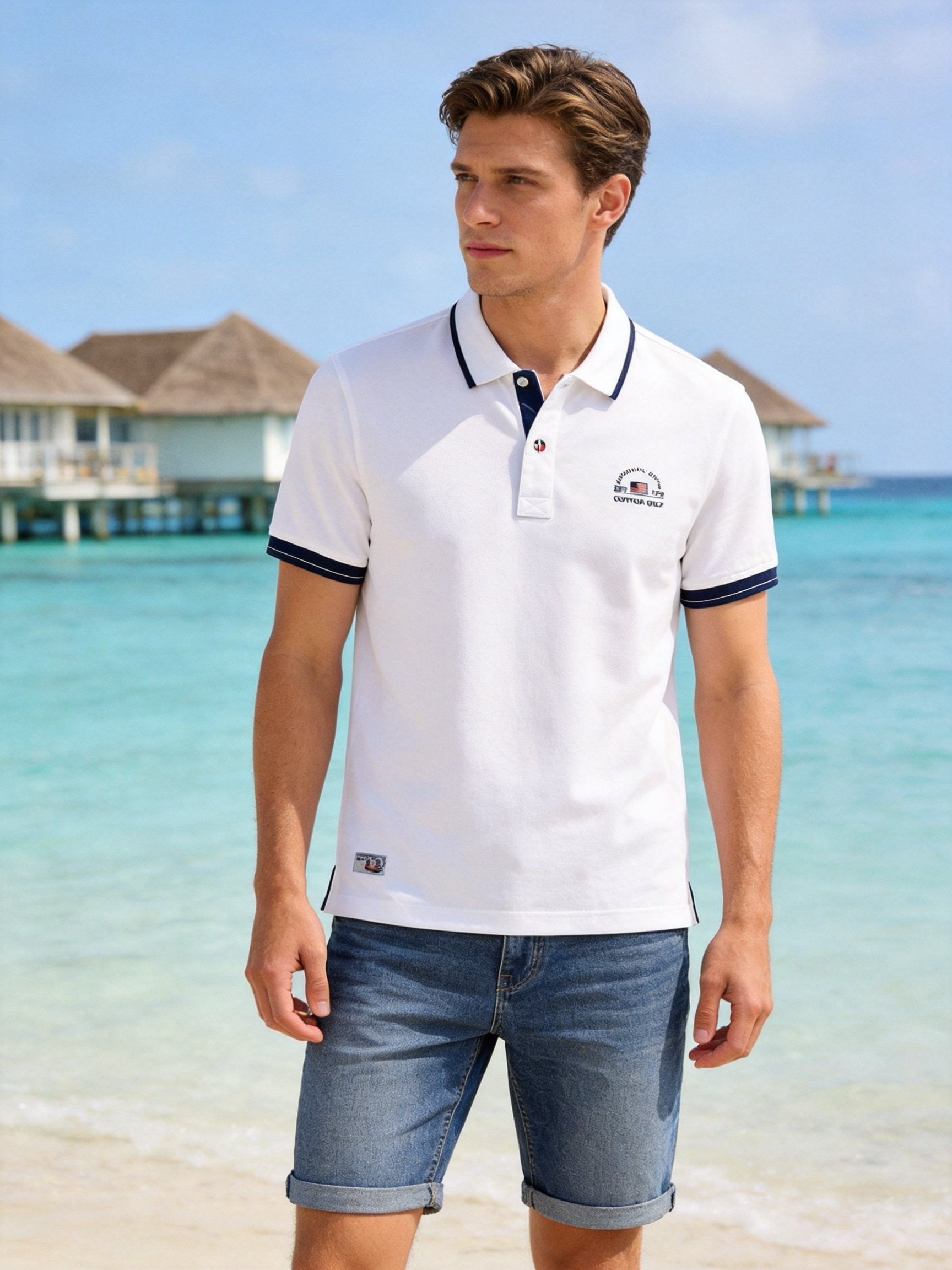 Polo Uomo 100% Cotone Made in Italy – Regular Fit, Manica Corta, Primavera Estate