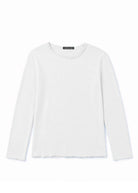 Maglia Uomo 100 Cotone Made in Italy Manica Lunga Casual S 3XL Bianco