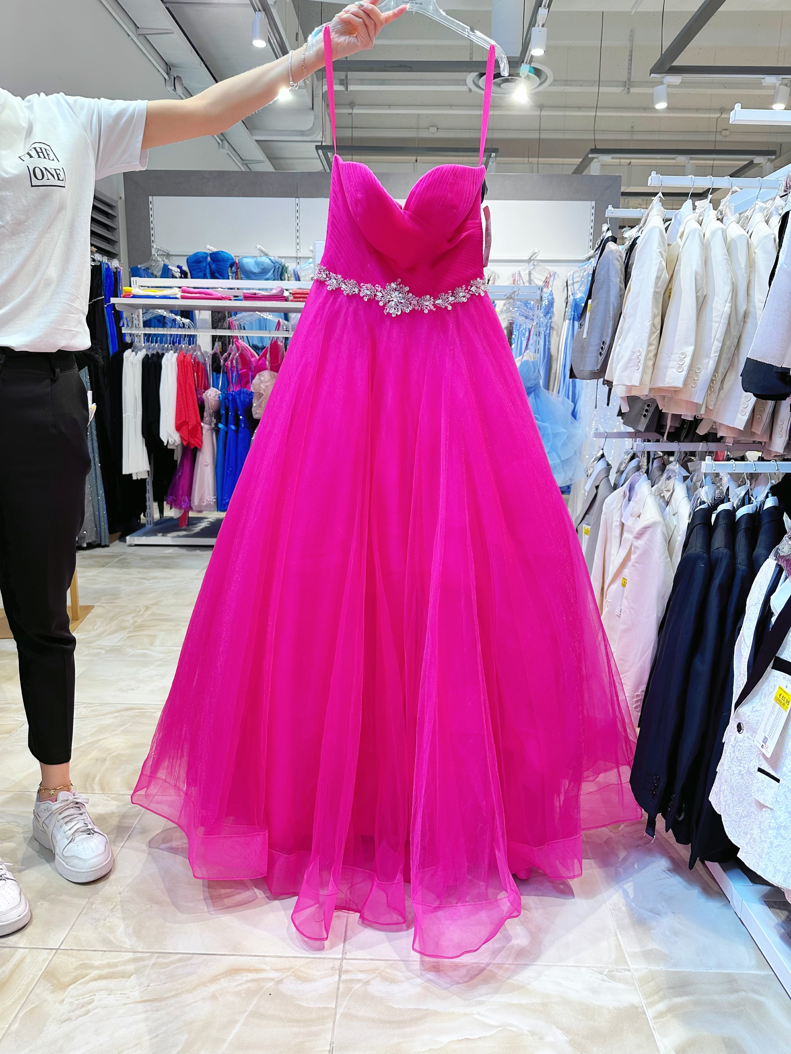 Abito elegante fuchsia