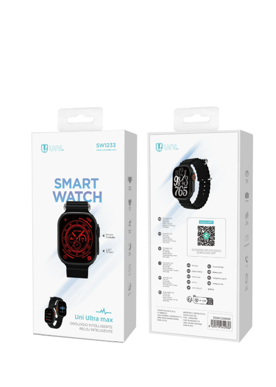 Smart Watch Uni Ultra Max | Chiamate Bluetooth, SpO2, Frequenza Cardiaca – UNICO