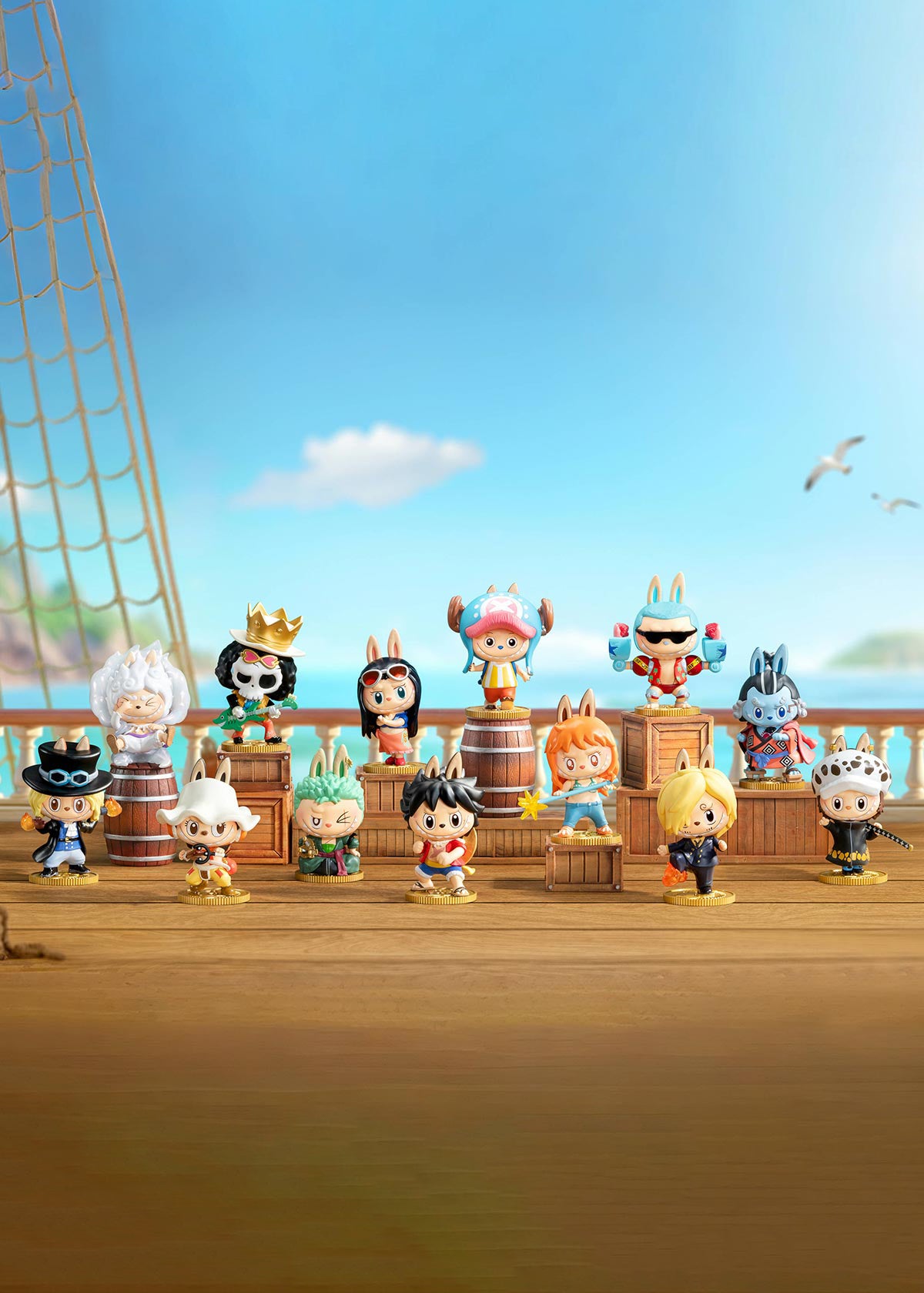 POP MART The Monsters × One Piece | Blind Box Figure 9cm | Collezione Ufficiale