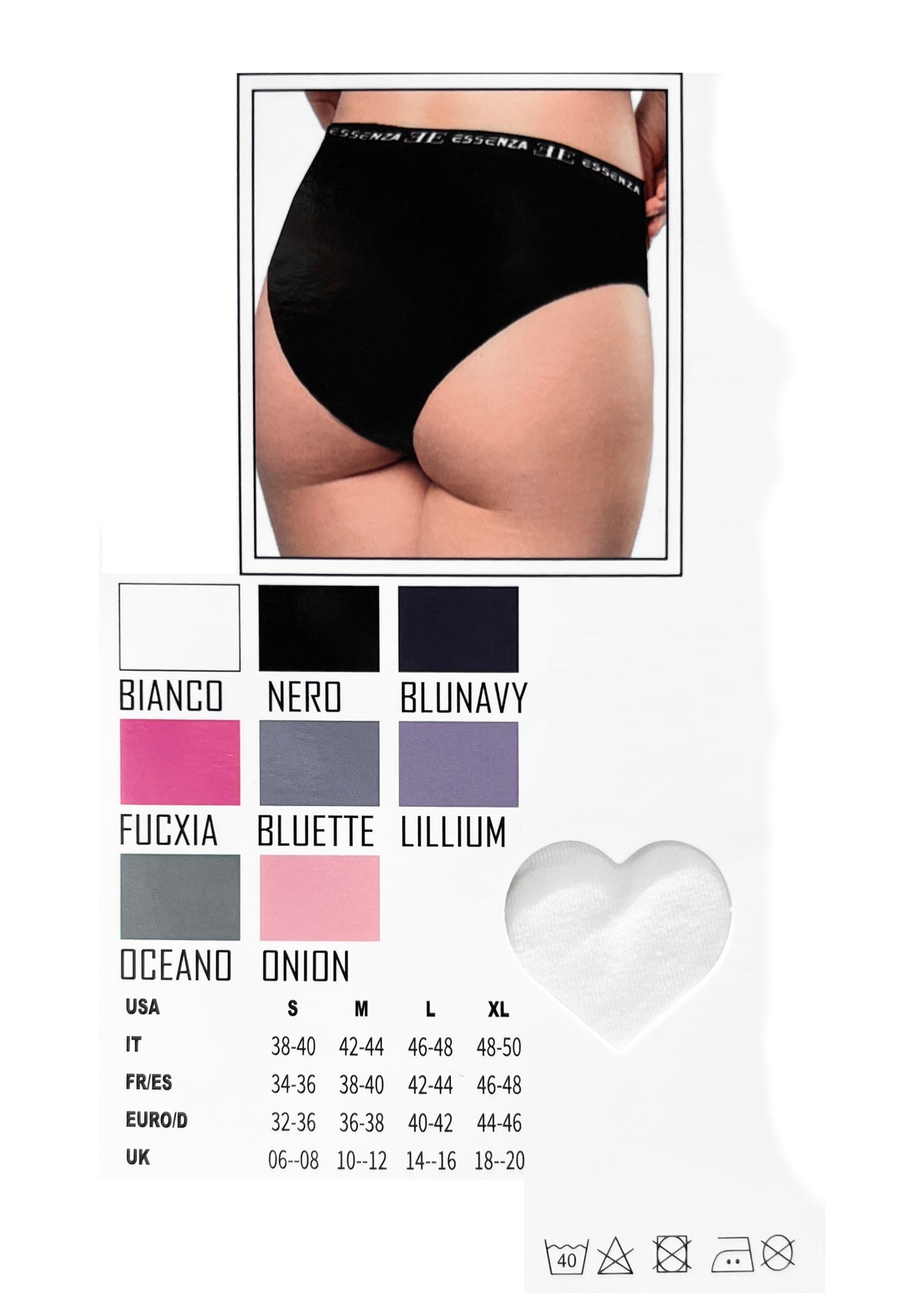 Slip Donna ESSENZA in Cotone e Modal Bielastico – 8 Colori, Morbido e Traspirante
