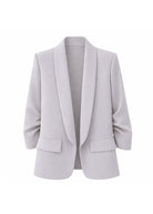 Tailleur Donna Elegante – Completo Donna Ufficio Stile Italiano S-3XL Grigio Giacca