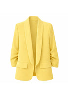 Tailleur Donna Elegante – Completo Donna Ufficio Stile Italiano S-3XL Giallo Giacca