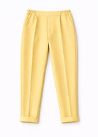 Tailleur Donna Elegante – Completo Donna Ufficio Stile Italiano S-3XL Giallo Pantaloni