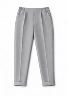 Tailleur Donna Elegante – Completo Donna Ufficio Stile Italiano S-3XL Grigio Pantaloni