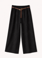 Completo Donna Elegante a Righe | Blazer e Pantaloni Wide Leg