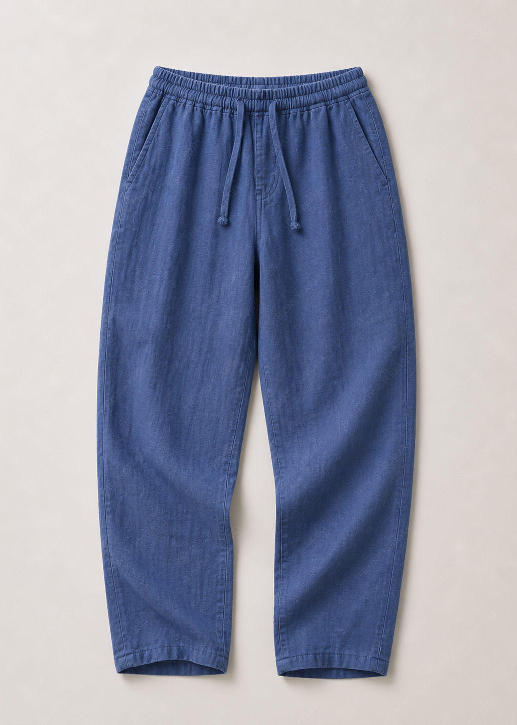 Pantalone Uomo in Lino 100% — Made in Italy Blue